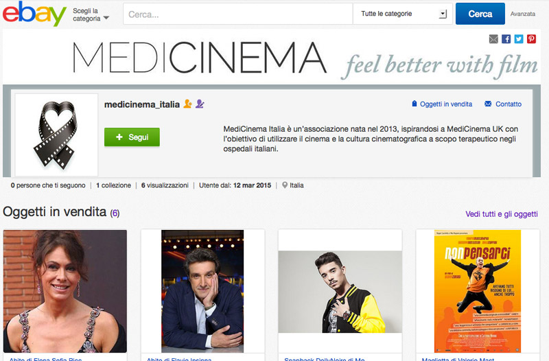 Via asta benefica per portare magia del cinema negli ospedali