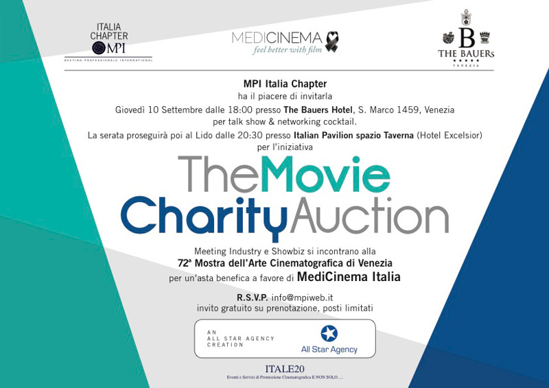 Medicinema Italia Venezia per il Movie Charity Auction