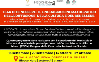 Ciak di benessere laboratori di cineterapia 2026 Municipio 9 Milano PANGEA